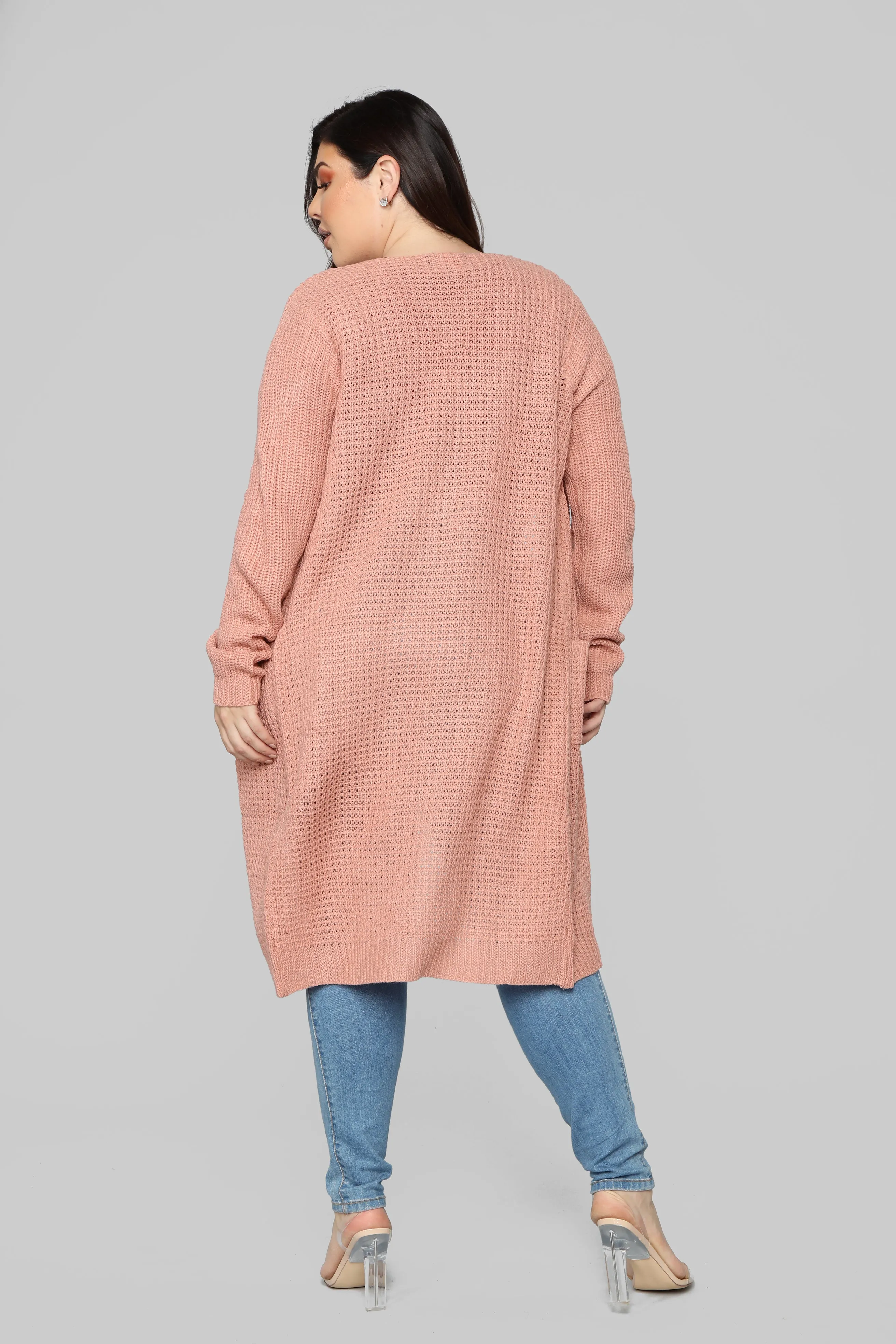 Abella Duster Sweater - Mauve