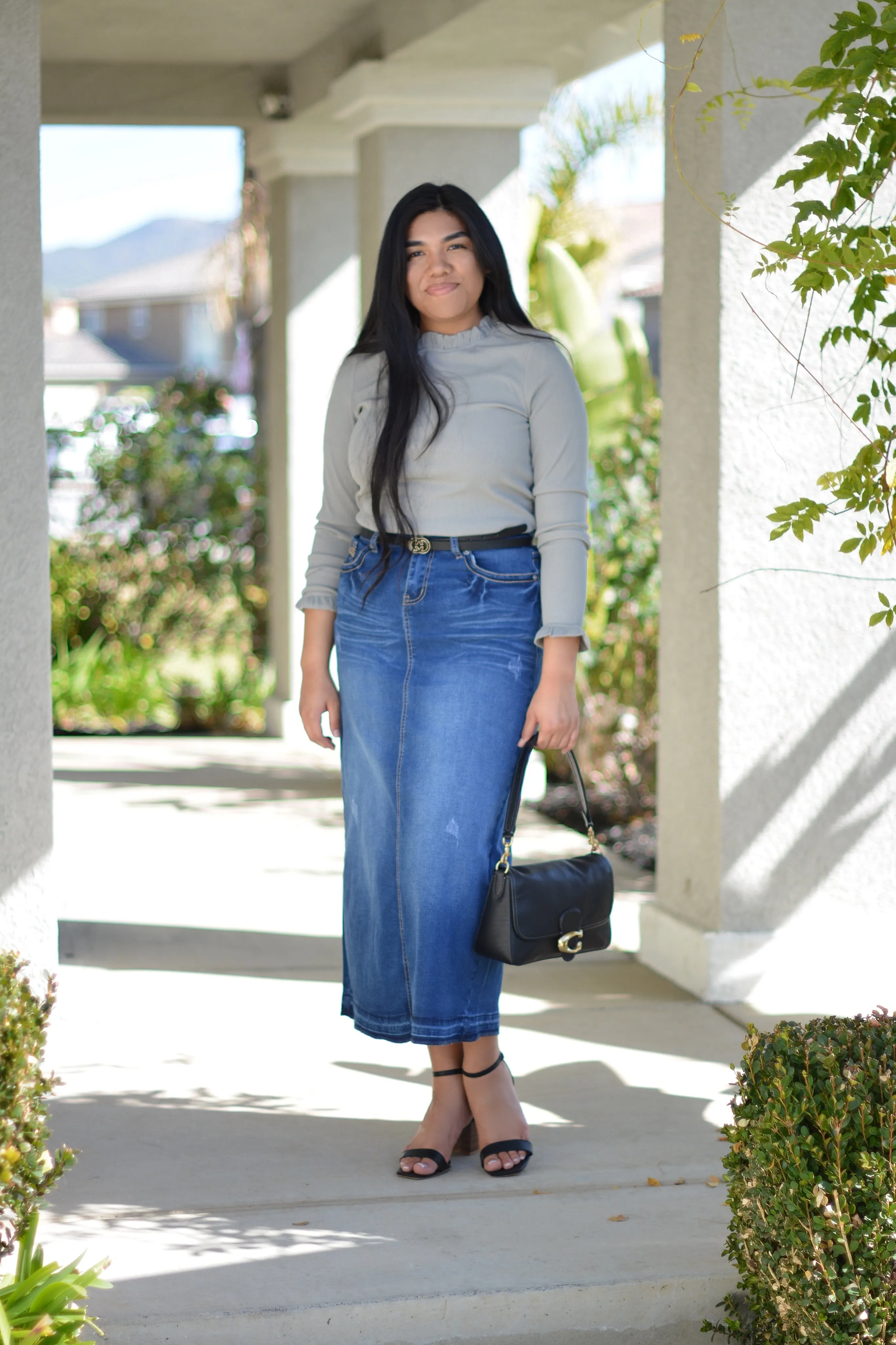 Aerin Gray RIbbed Top