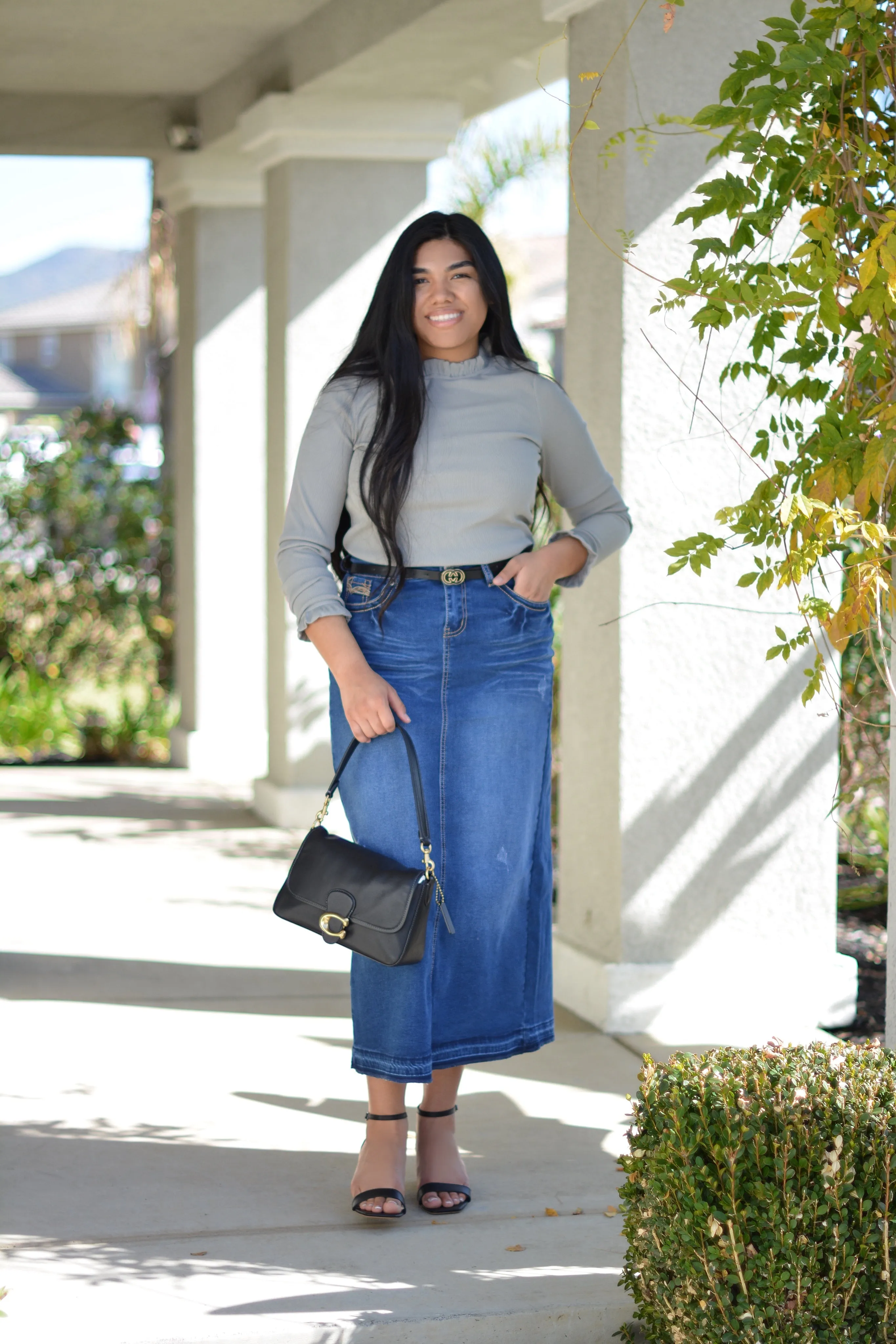 Aerin Gray RIbbed Top