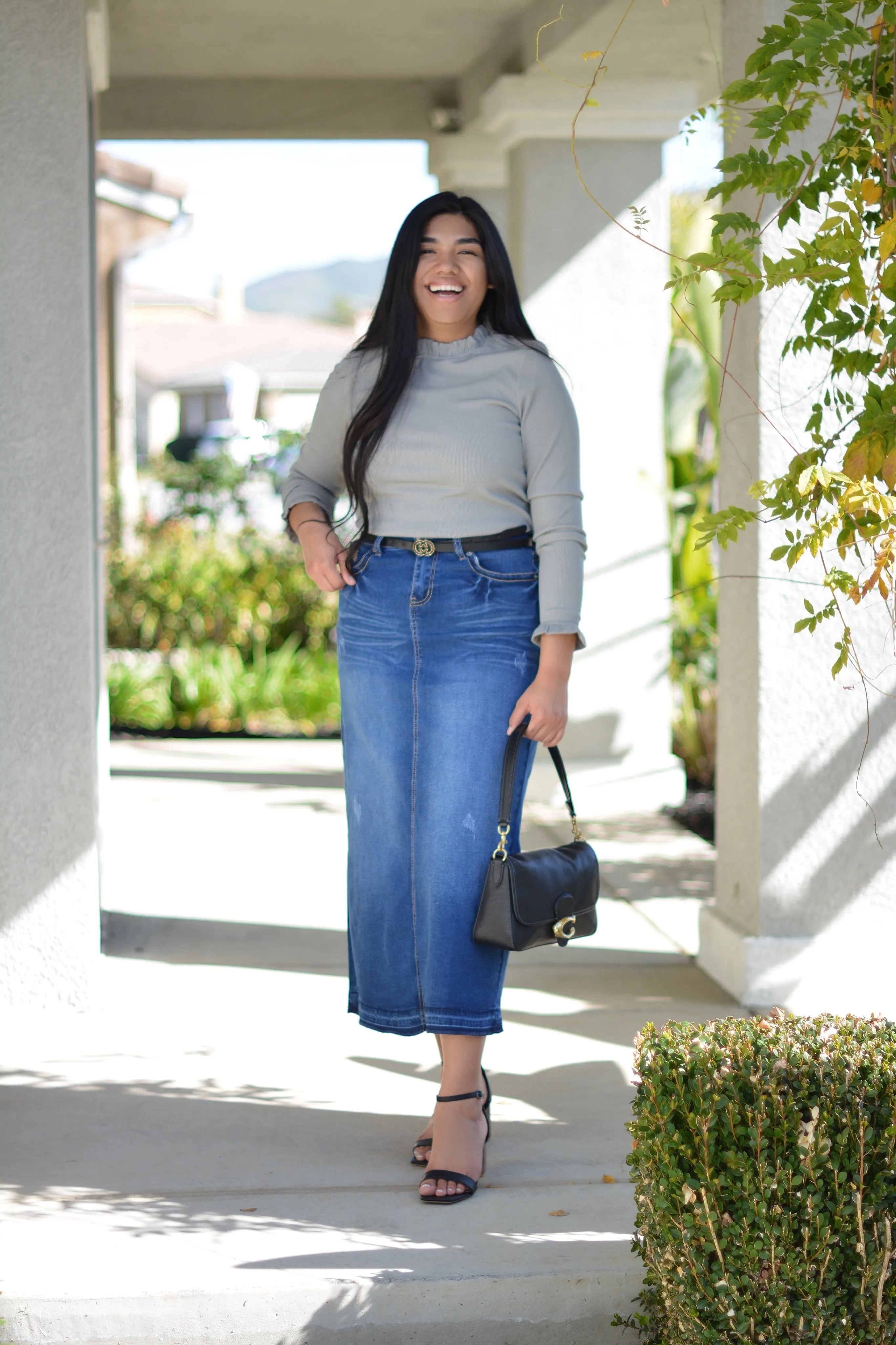 Aerin Gray RIbbed Top
