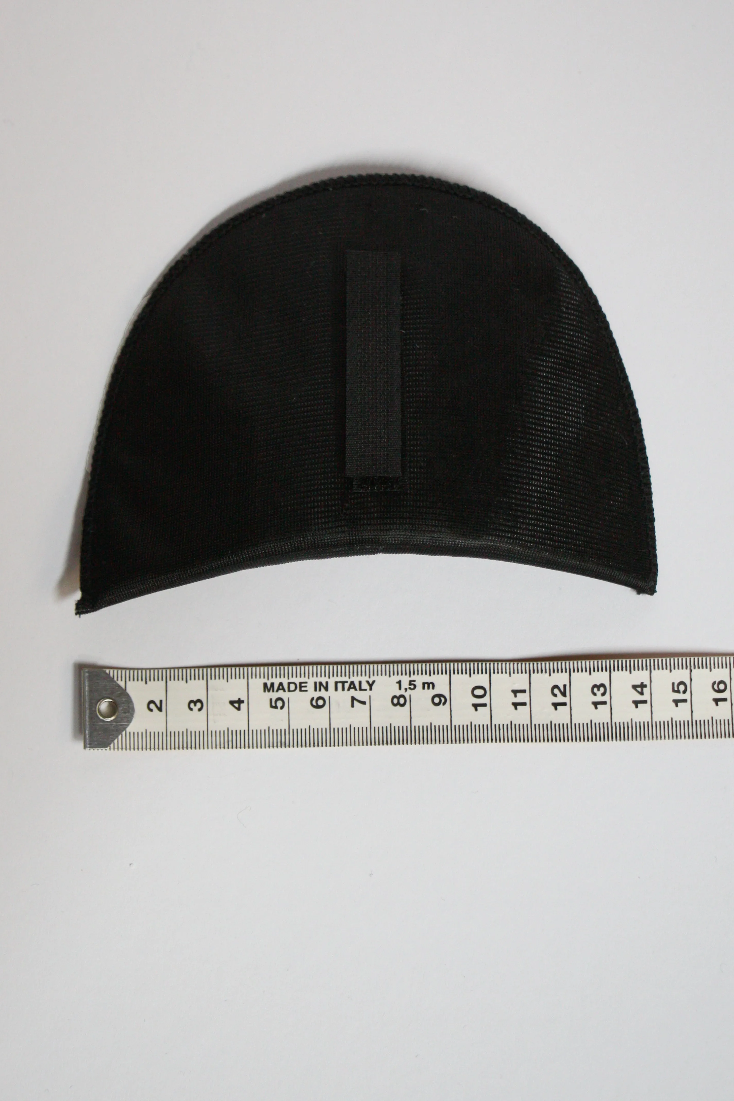 Black Covered Shoulder Pads with Velcro - 7mm