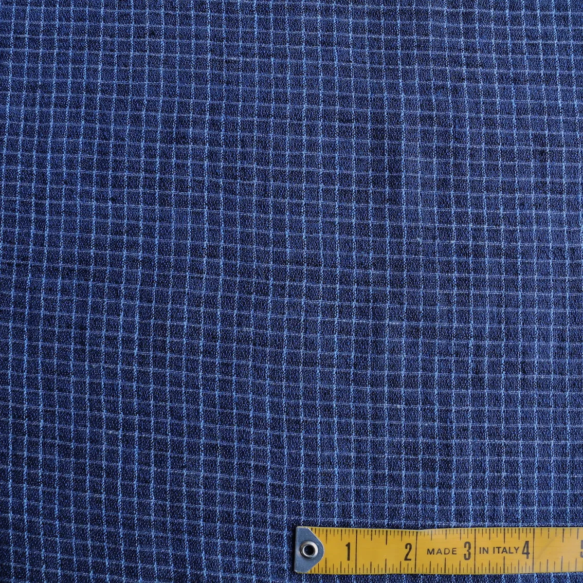 Blue Water Check Linen