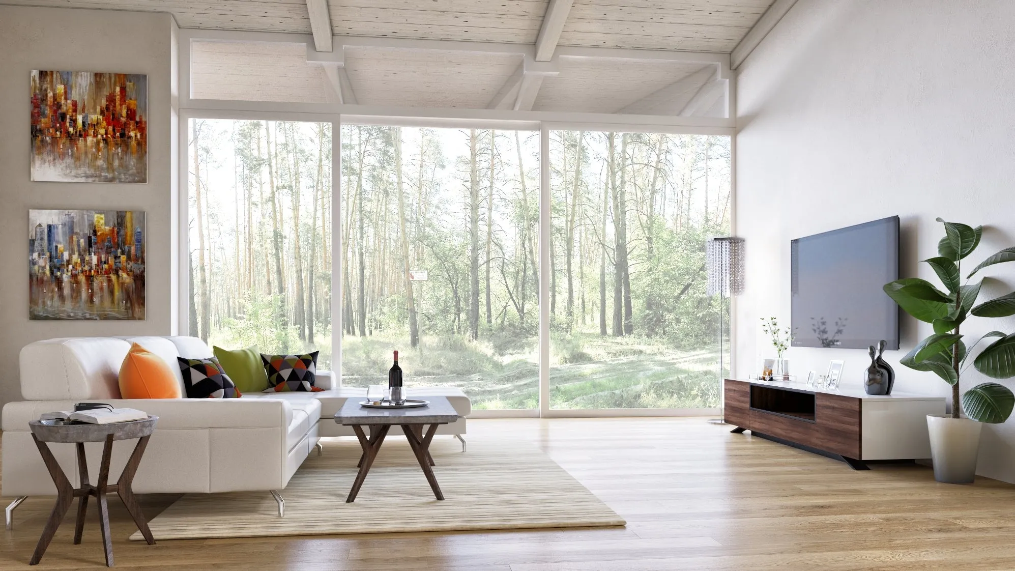 Bohemian Modernism Living Room
