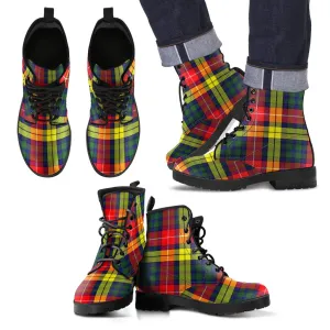 Buchanan Modern Tartan Leather Boots