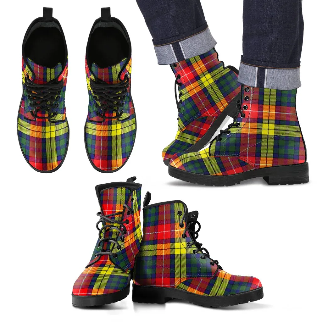 Buchanan Modern Tartan Leather Boots