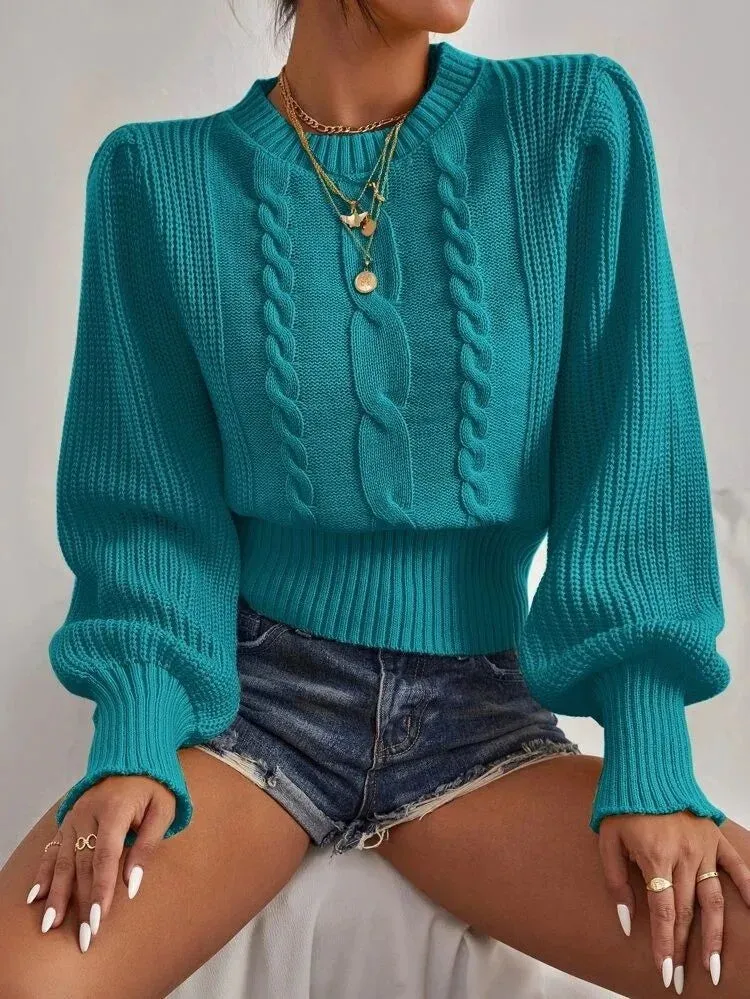 Casual Turtleneck Knitted Sweater
