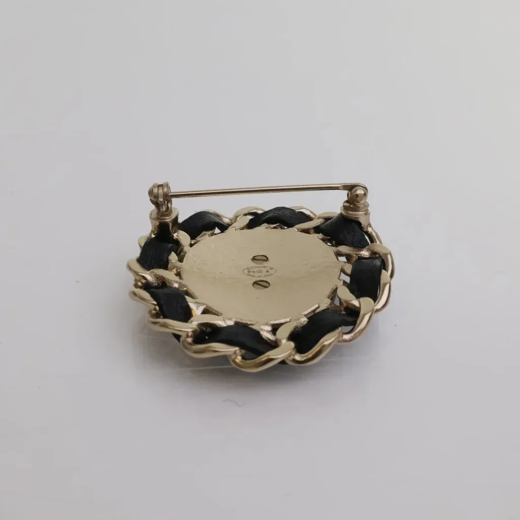 Chanel Leather Chain Brooch