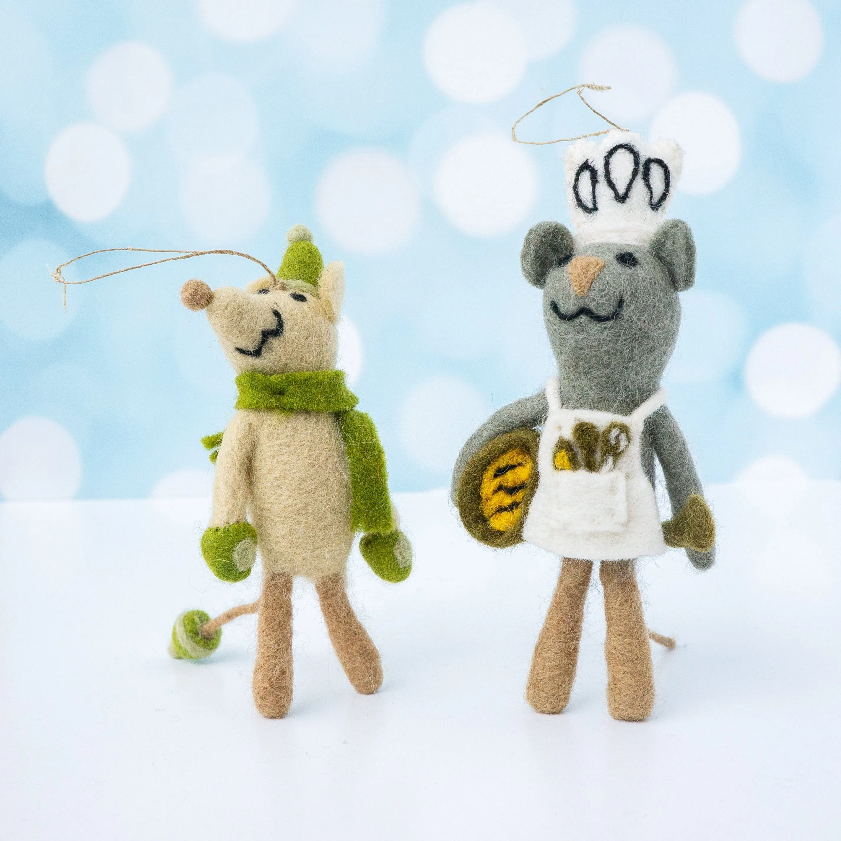 Cheery Mouse Eco Ornaments (8 styles)