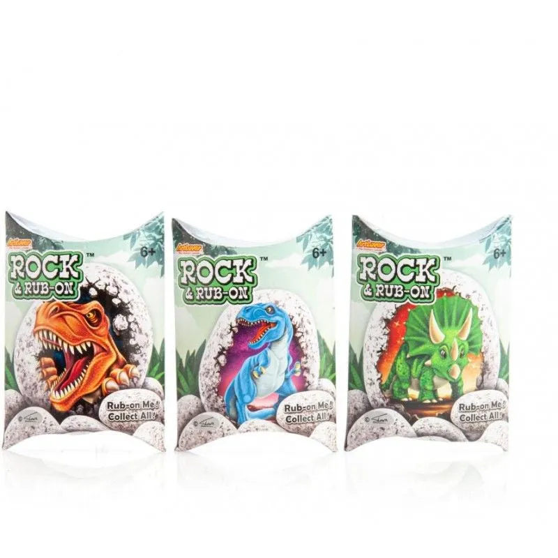 Dinosaur Rock & Rub-On Transfer Assorted Styles