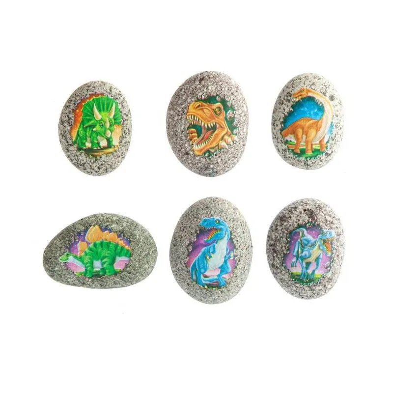 Dinosaur Rock & Rub-On Transfer Assorted Styles