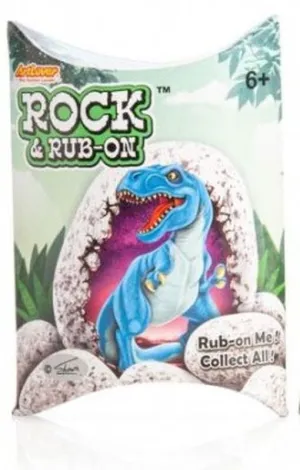 Dinosaur Rock & Rub-On Transfer Assorted Styles