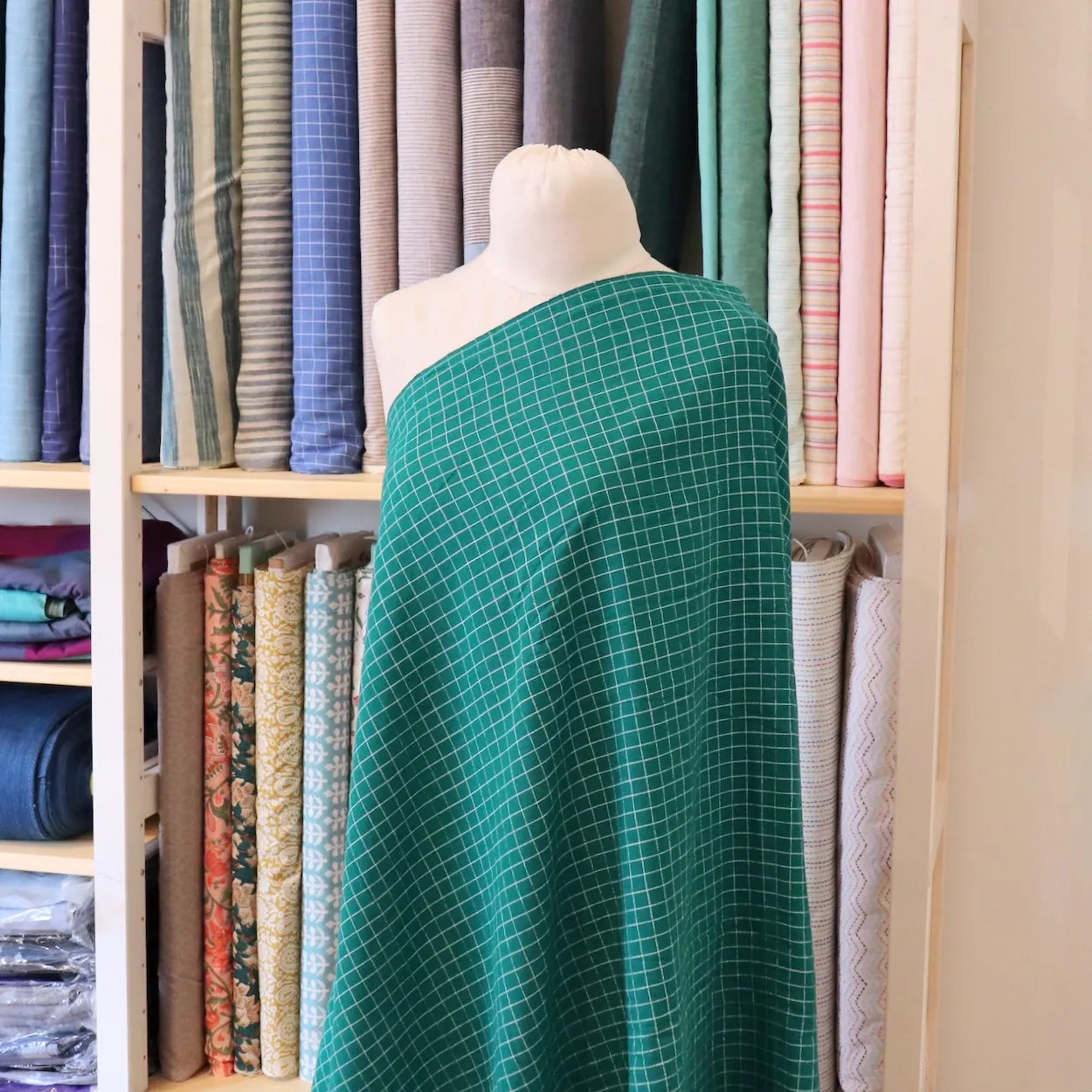 Emerald Check Handloom Cotton