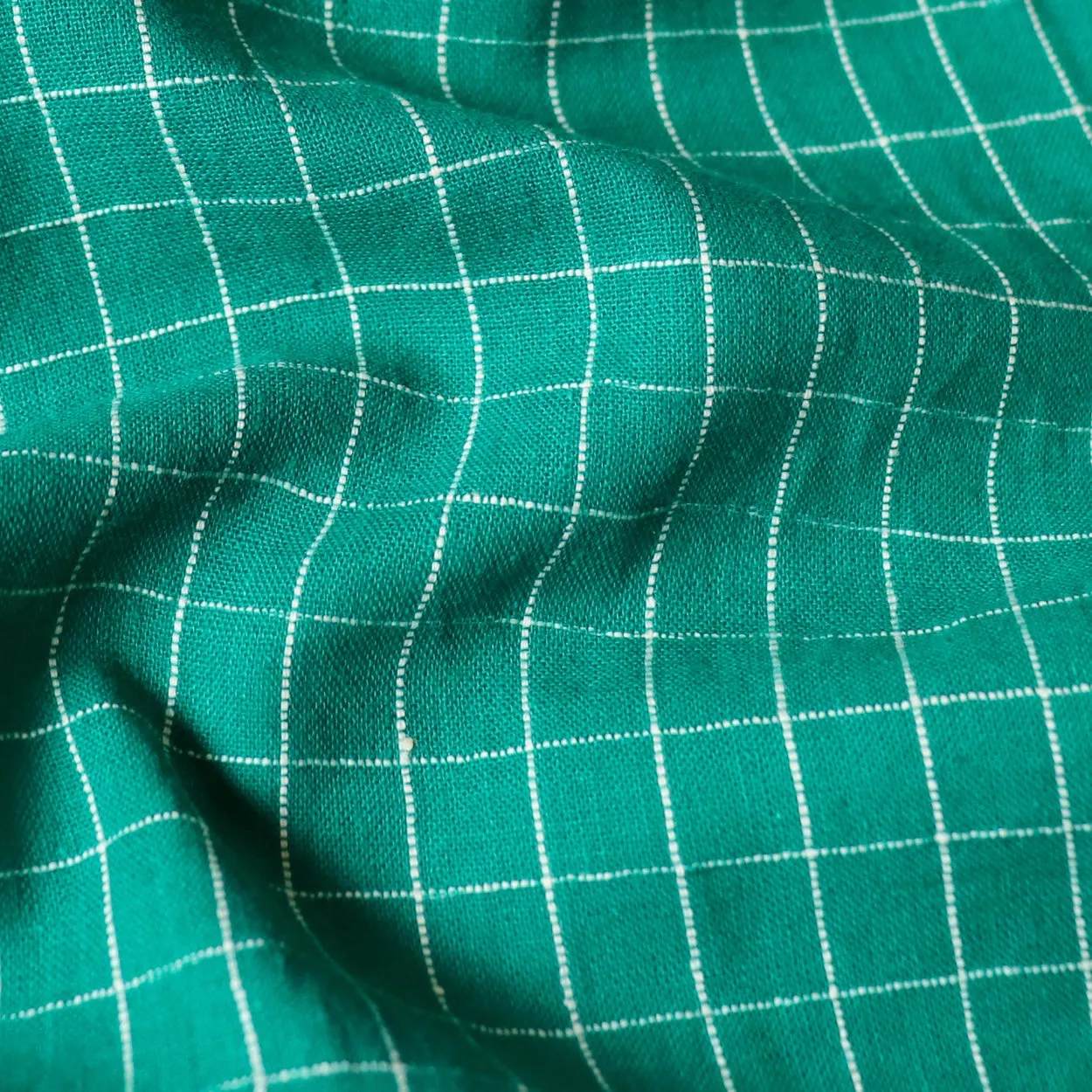 Emerald Check Handloom Cotton
