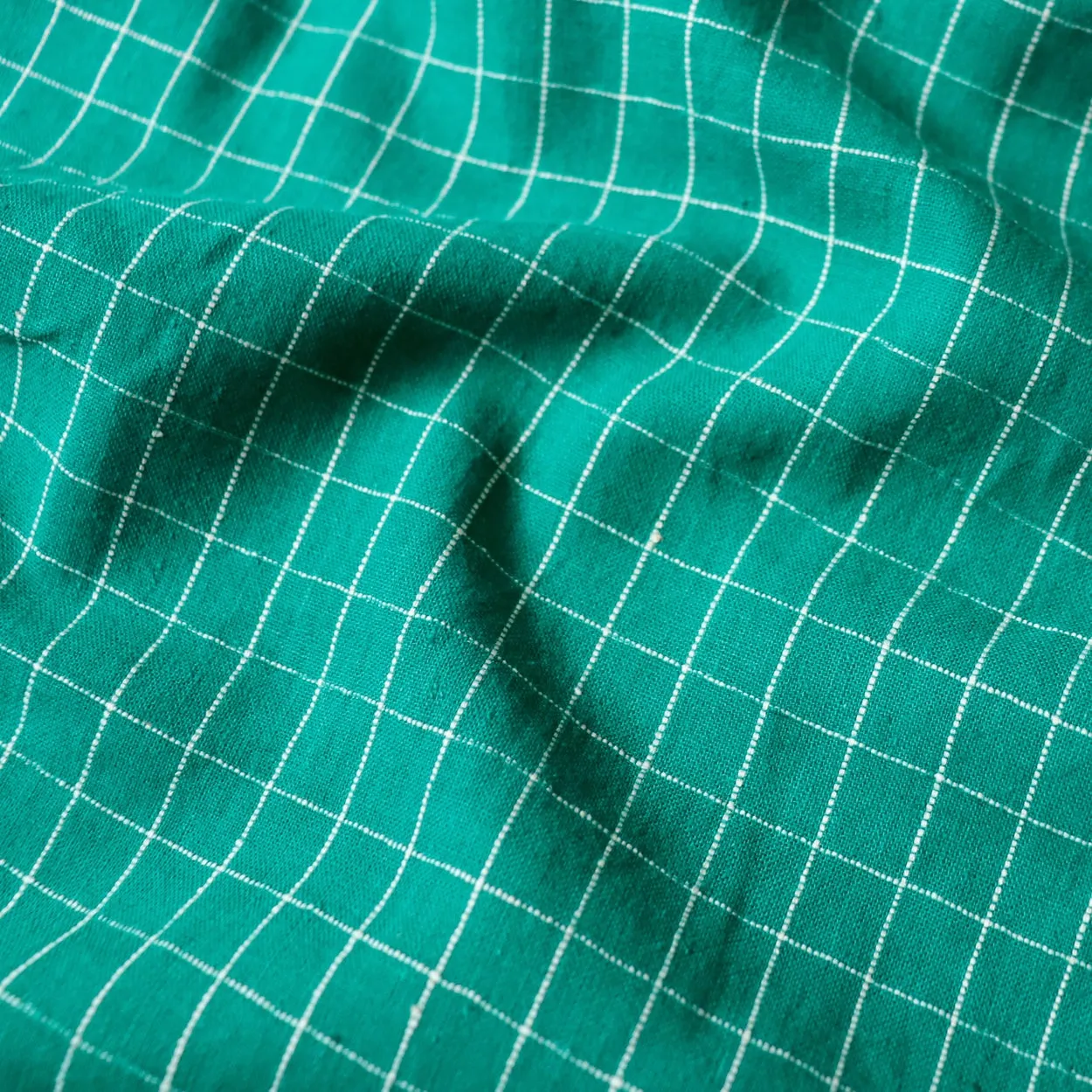 Emerald Check Handloom Cotton