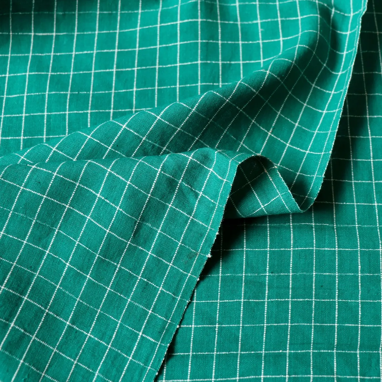 Emerald Check Handloom Cotton