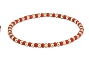 Enewton - Gameday Hope Grateful Bracelet - Bright Red