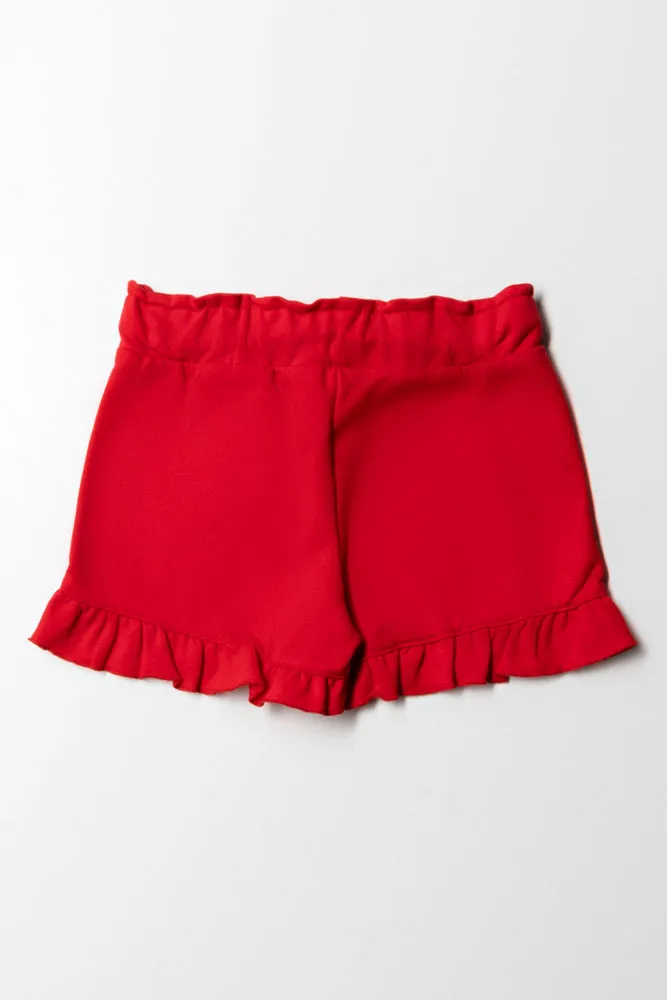 Frill Short Red