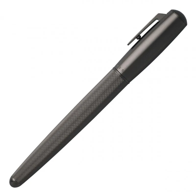 Hugo Boss Rollerball Pen Pure Matte Dark Chrome