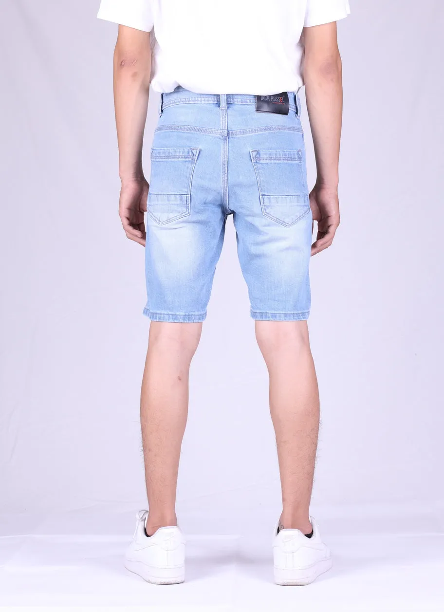 Jack Russel - Men Shorts - Handwerk JS-706 Slim Fit Light Blue