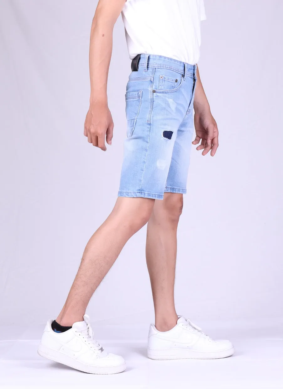 Jack Russel - Men Shorts - Handwerk JS-706 Slim Fit Light Blue