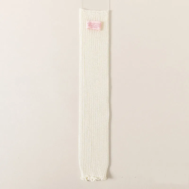 Label Stretch Knitted Lolita Calf Socks
