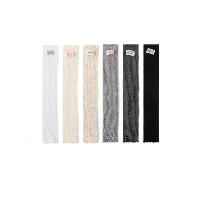 Label Stretch Knitted Lolita Calf Socks
