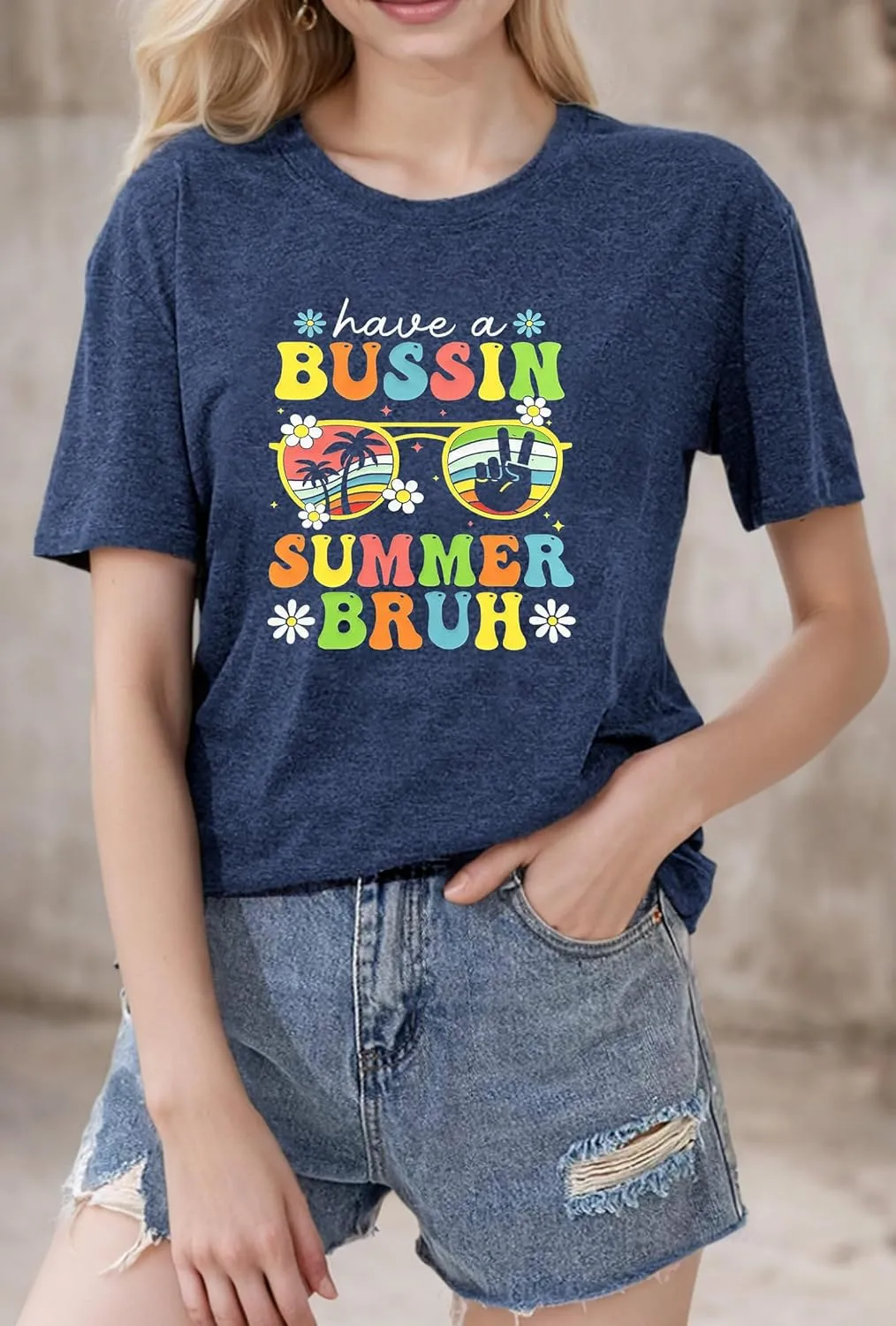 Last Day of School Teacher Shirt Womens Schools Out for Summer T-Shirt Happy Last Day Tee Tops