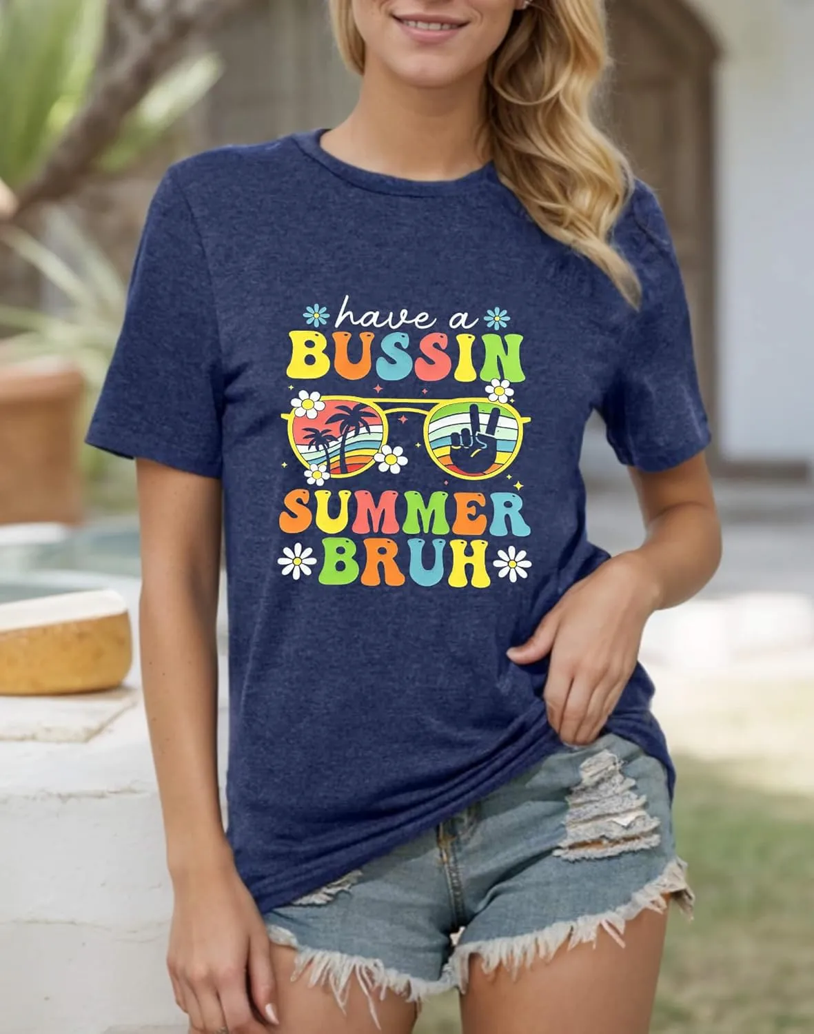 Last Day of School Teacher Shirt Womens Schools Out for Summer T-Shirt Happy Last Day Tee Tops