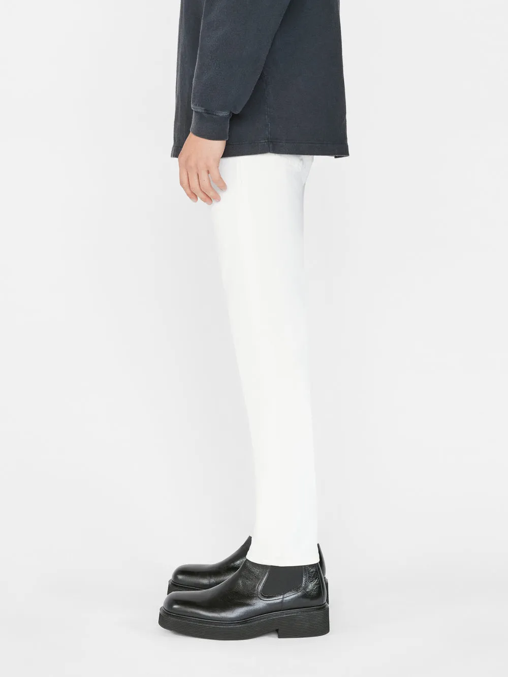 L'Homme Slim Twill -- Whisper White