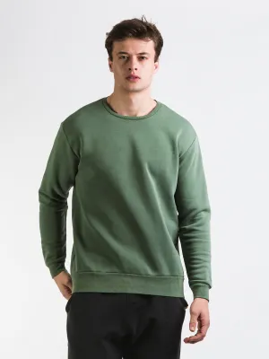 LIRA PIGMENT DYE FLEECE CREW - CLEARANCE