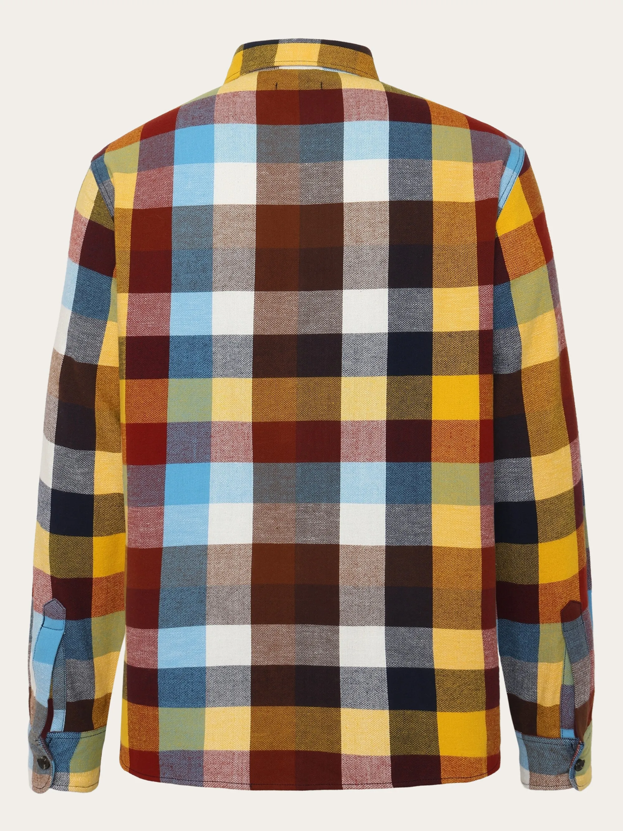 Loose fit checked flannel shirt - GOTS/Vegan - Multi check