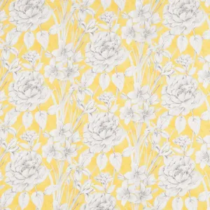 Marguerite - Large Floral Goldenrod Yardage