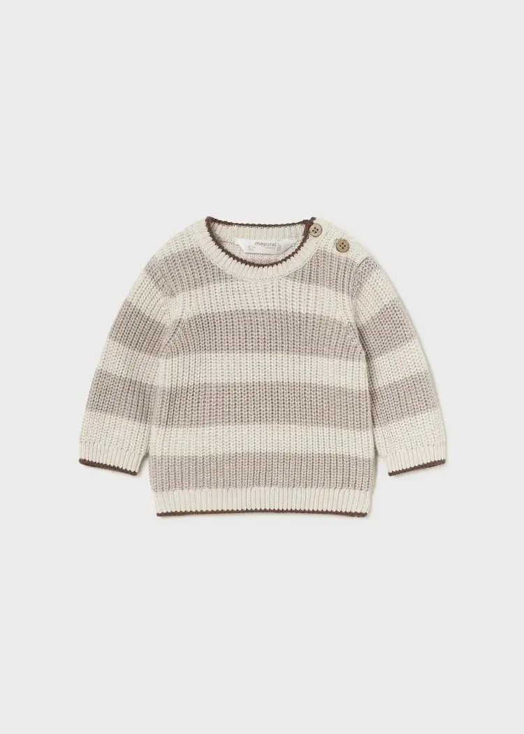 MAY Brown Stripe Sweater
