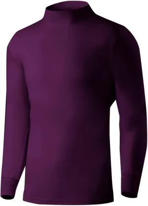 Mens Cotton Base Layer Mock Neck Compression Tops Thermal Warm Shirts Fall Winter Long Sleeve Undershirts Pullover