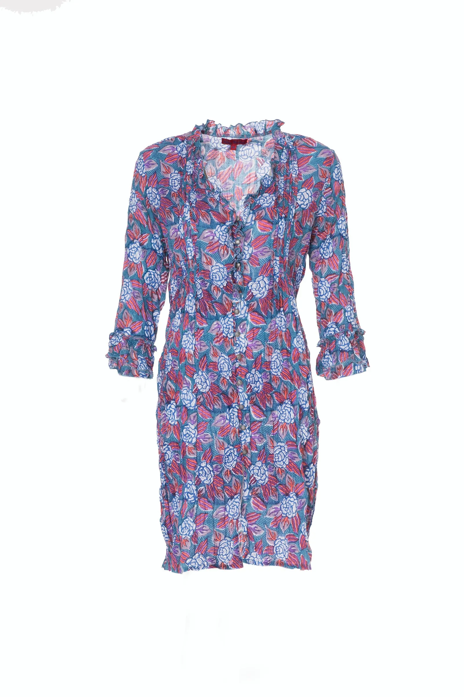 Mughal Tunic Hand block Printed In Pure Cotton Last 1 In Size XL=16