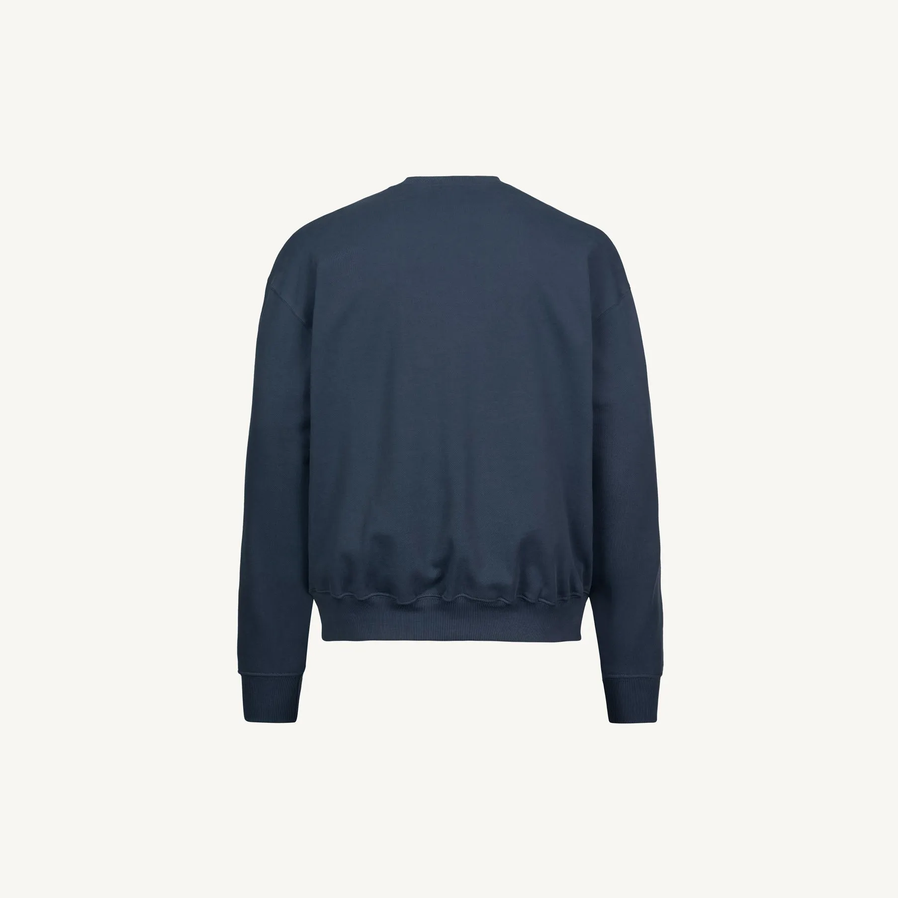 Navy Blue Oversized Crewneck Sweater.