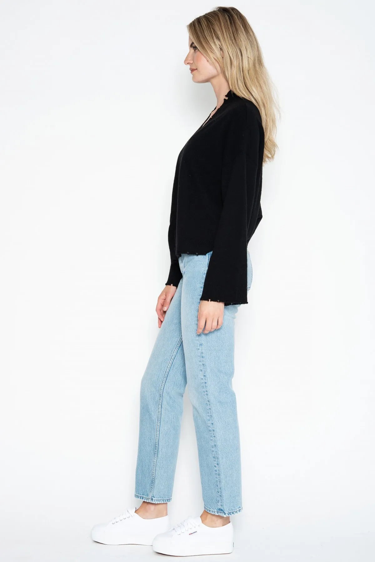 One Grey Day | Porter Cashmere Open Cardi