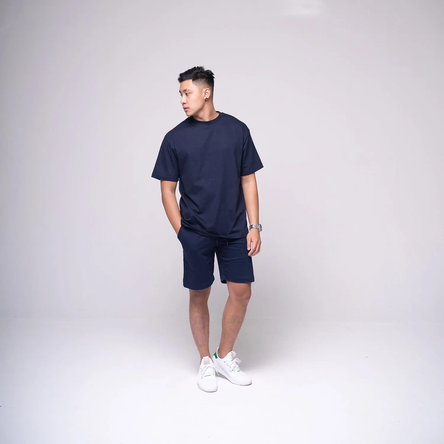 Oversized Basic T-shirt Navy