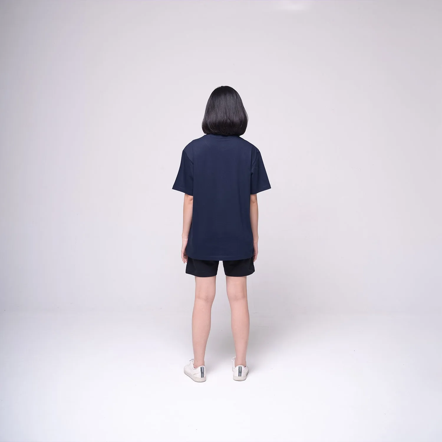 Oversized Basic T-shirt Navy