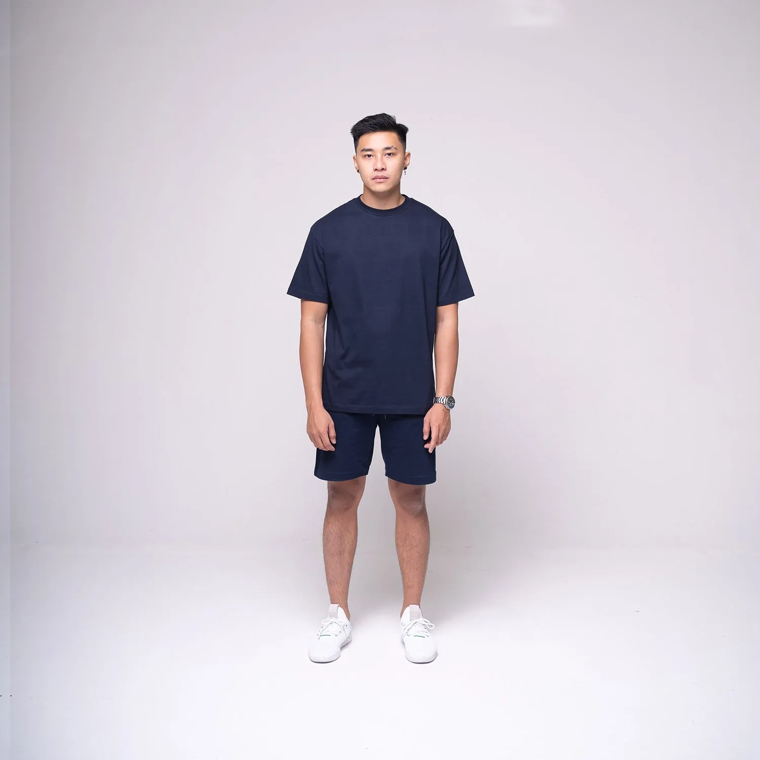 Oversized Basic T-shirt Navy