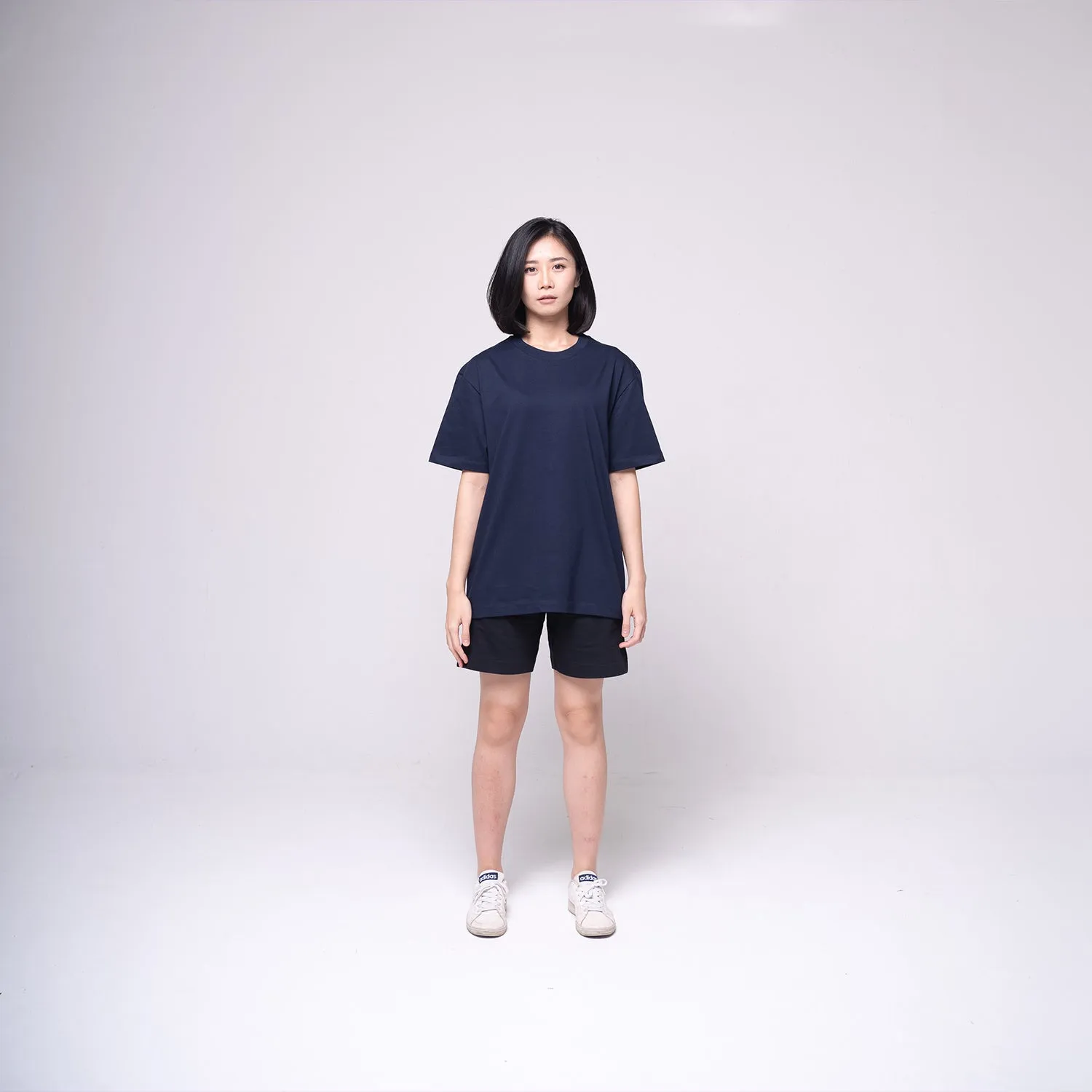 Oversized Basic T-shirt Navy