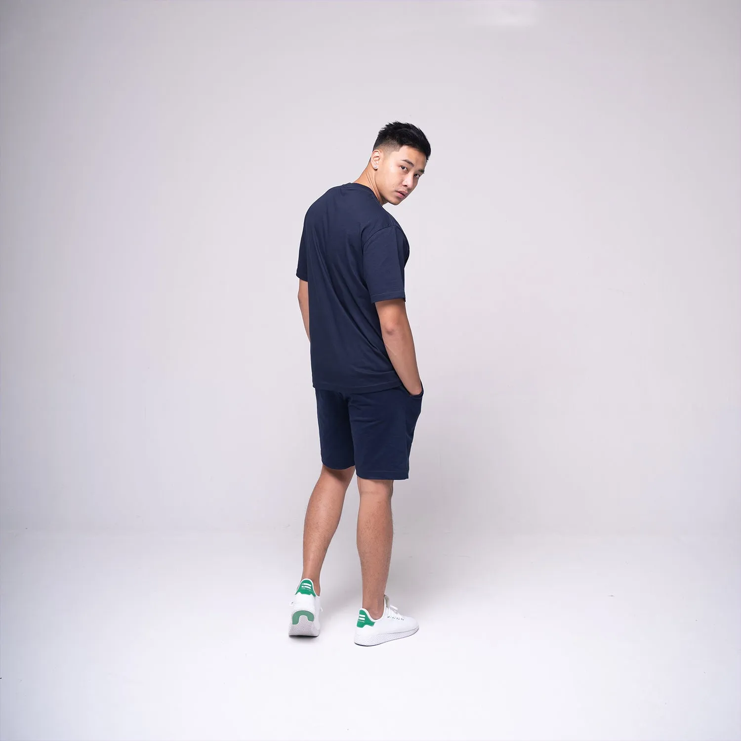 Oversized Basic T-shirt Navy