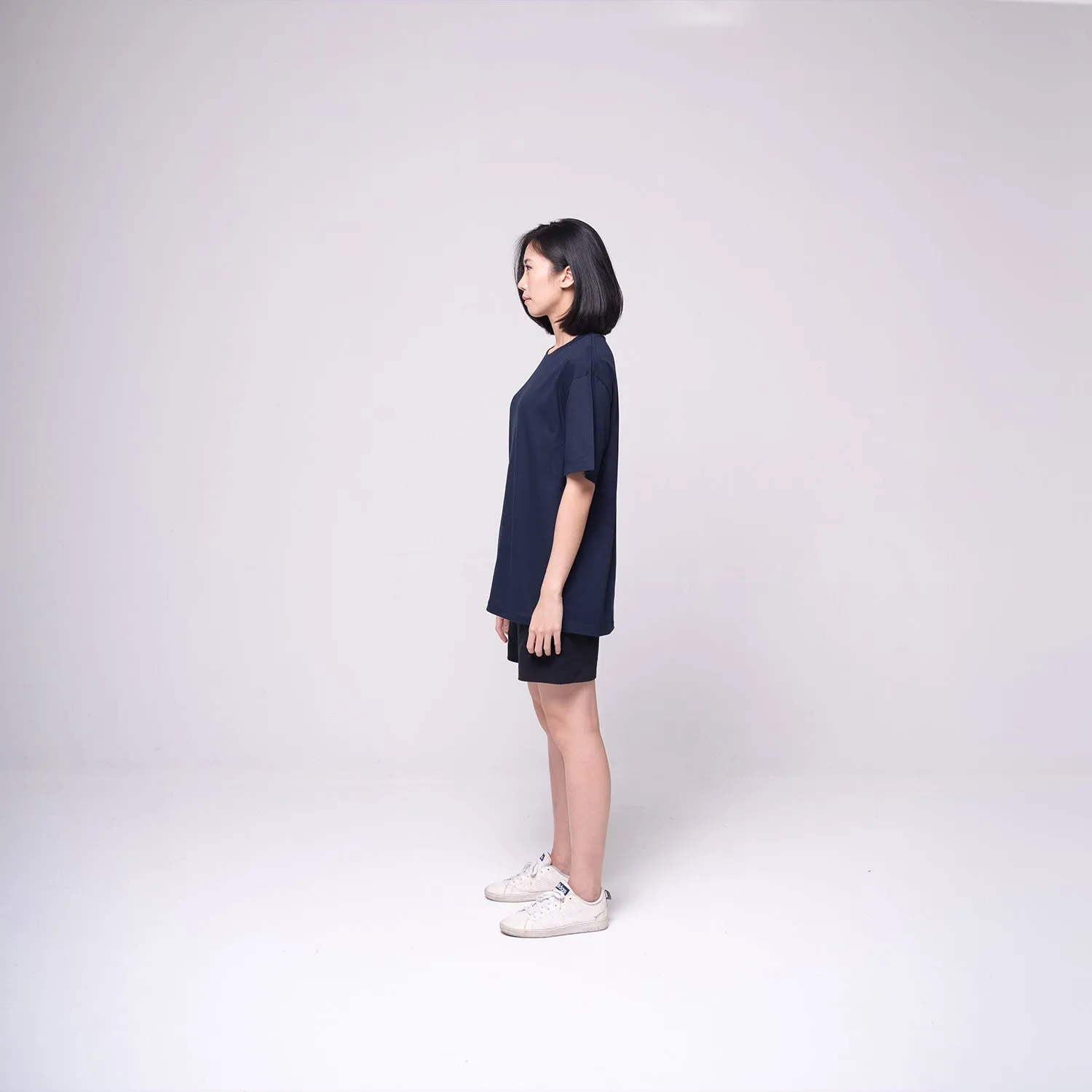 Oversized Basic T-shirt Navy