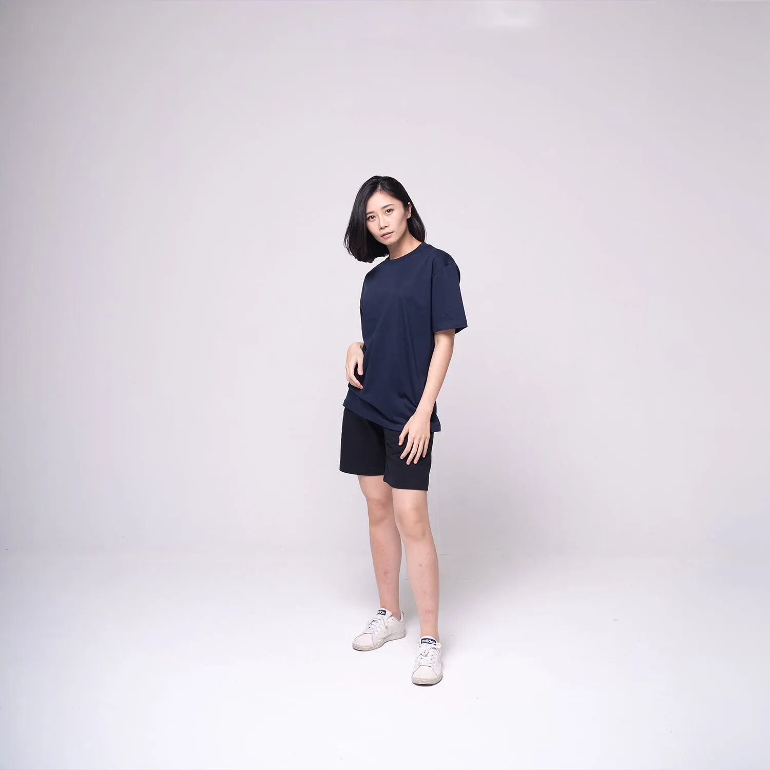 Oversized Basic T-shirt Navy