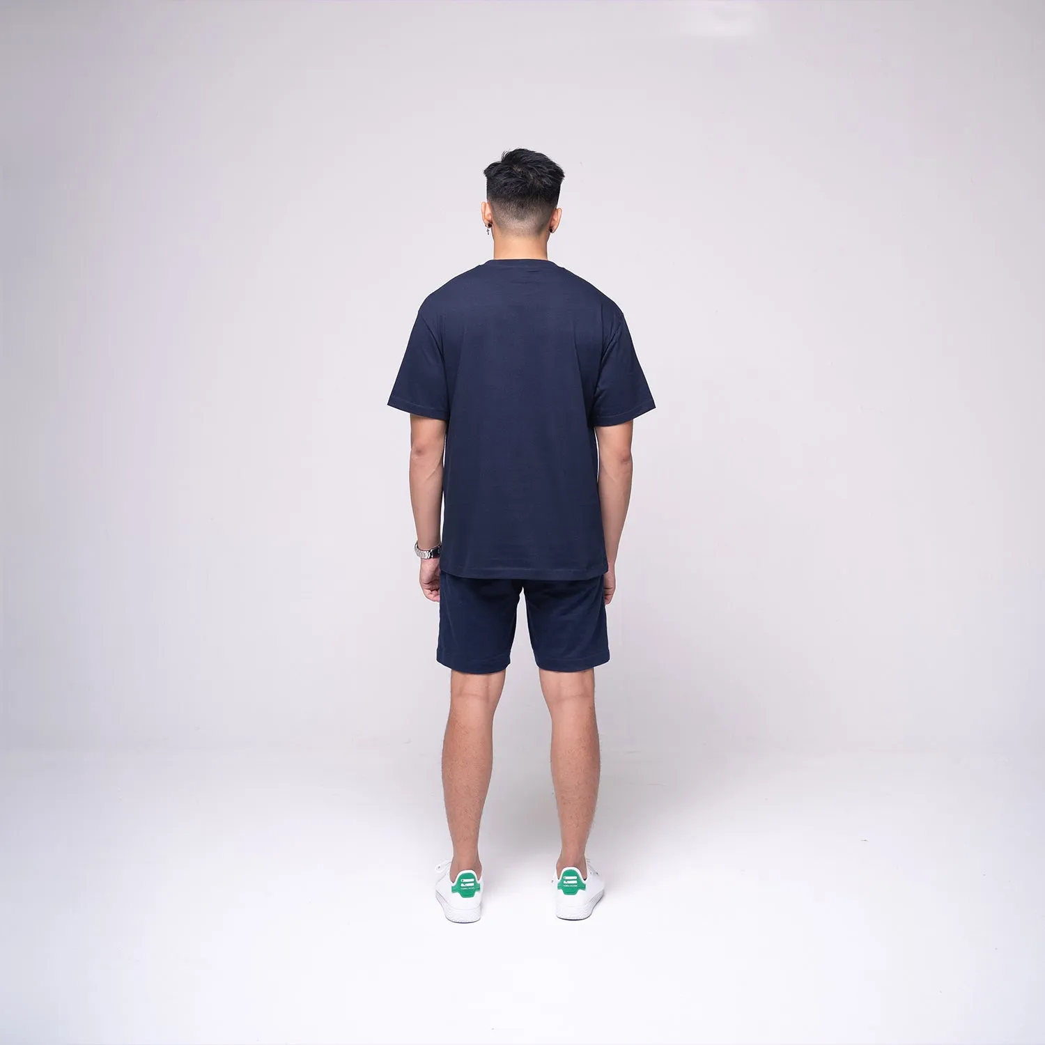 Oversized Basic T-shirt Navy