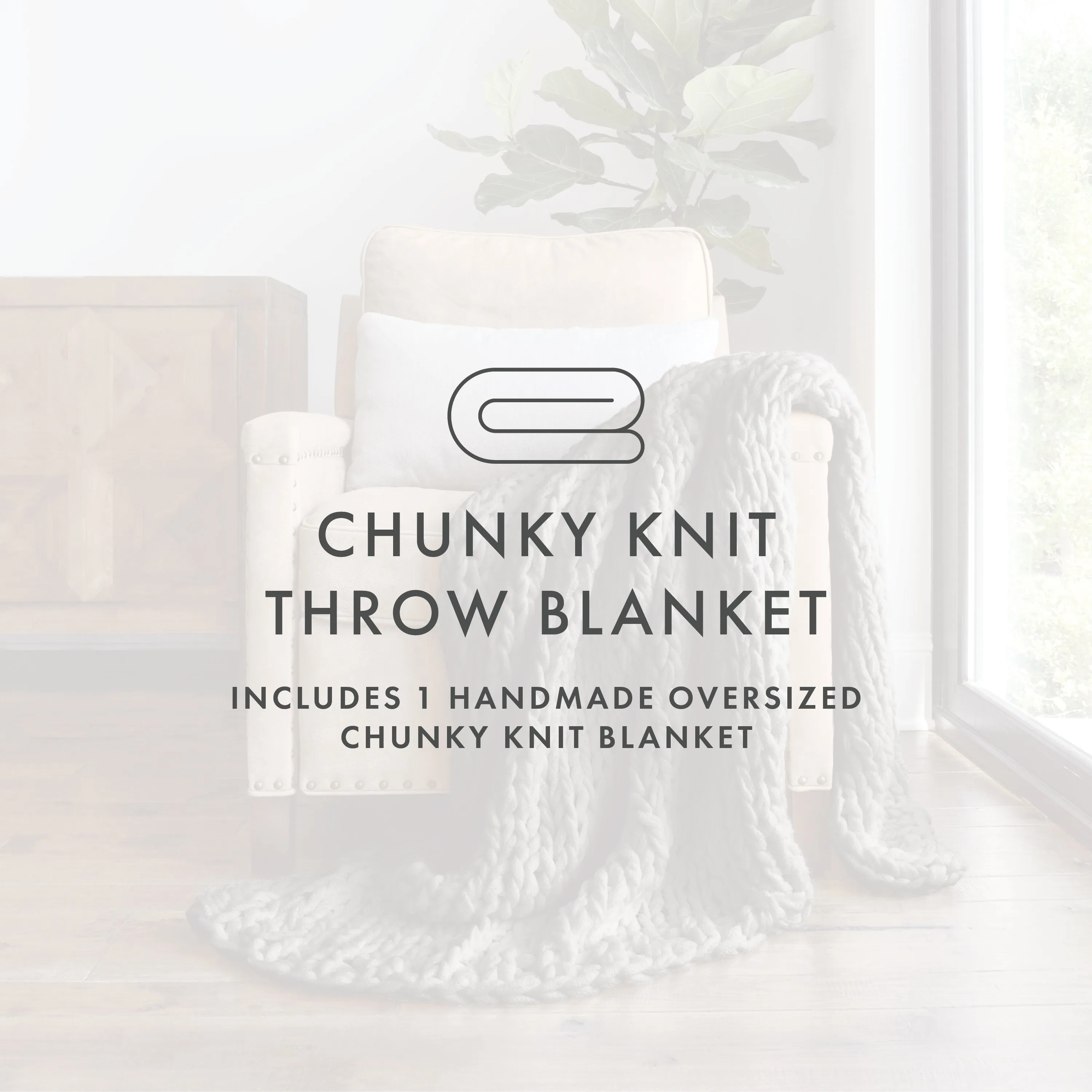 Oversized Chunky Knit Blanket