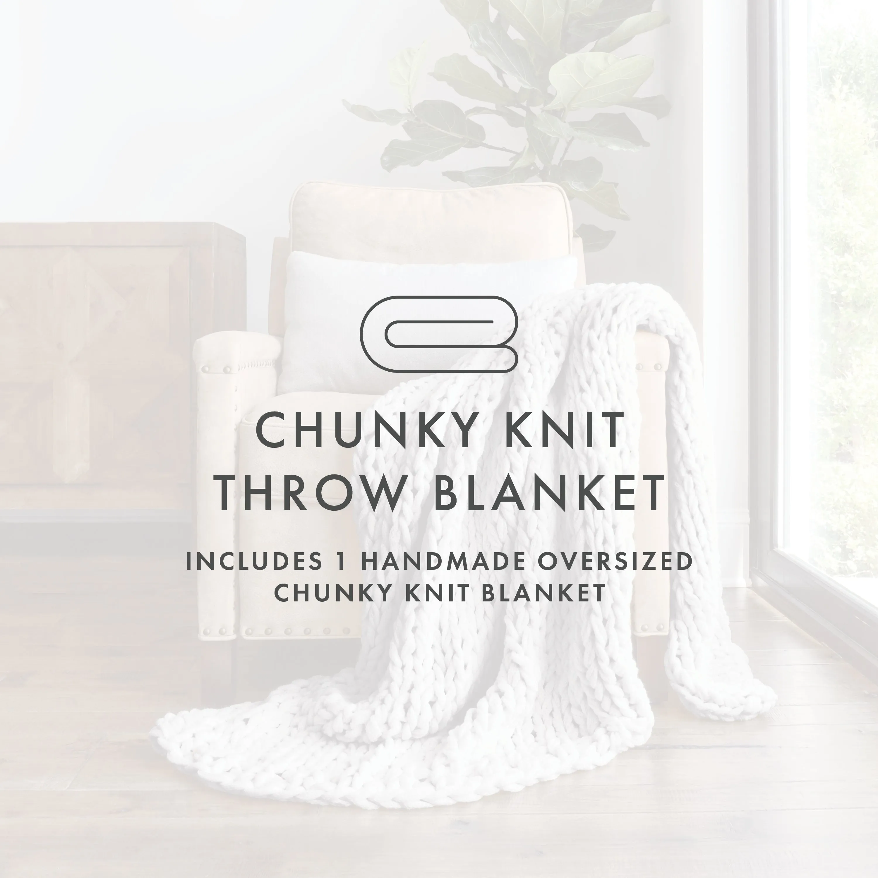 Oversized Chunky Knit Blanket