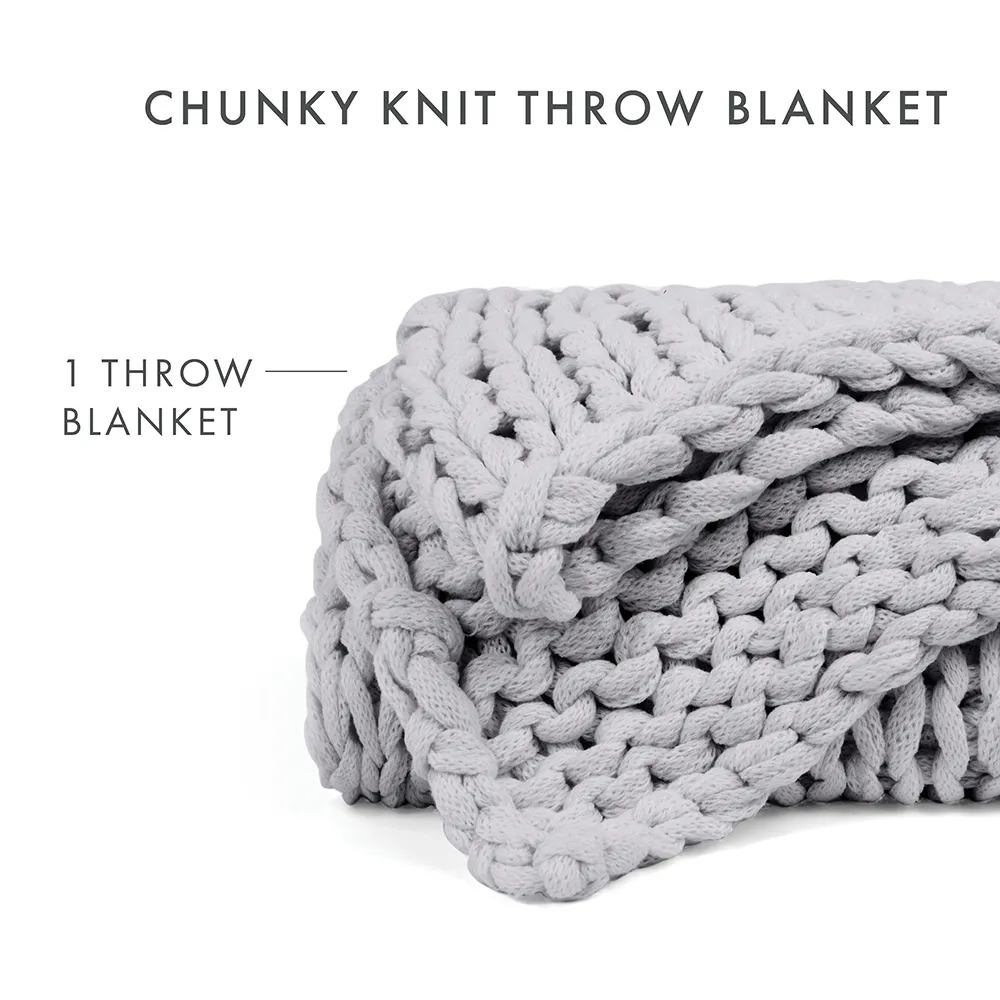 Oversized Chunky Knit Blanket