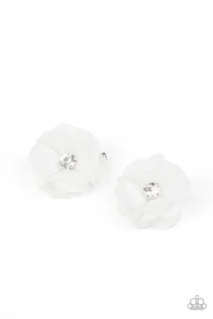 Paparazzi Hair Accessories ~ Watch Me Bloom - White