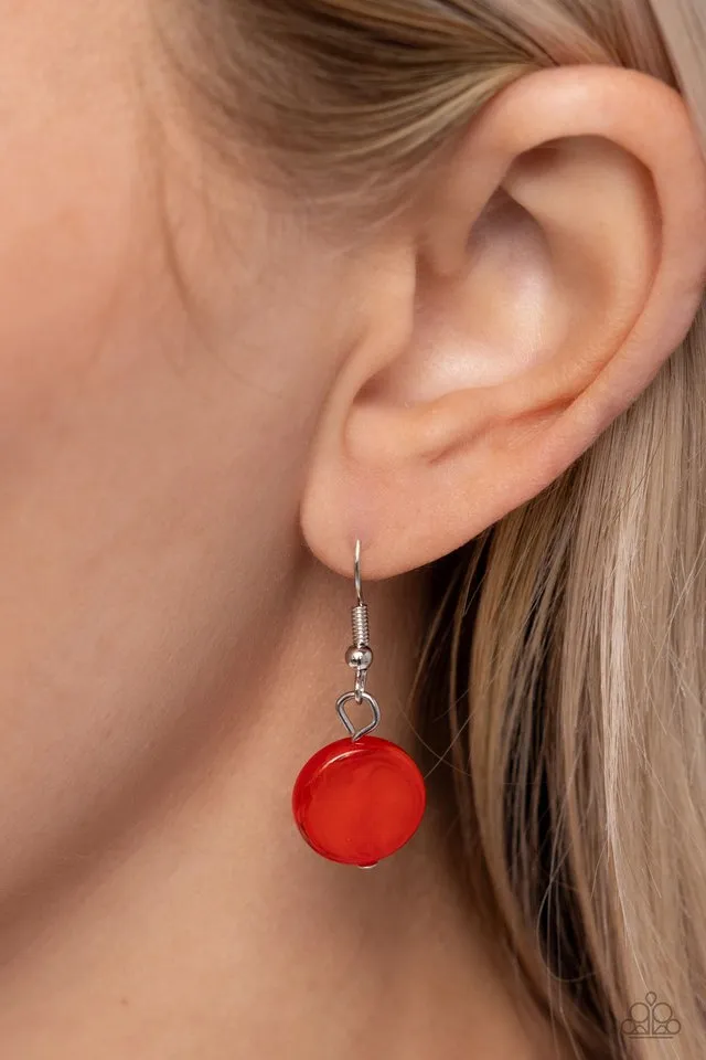 Paparazzi Necklace ~ Bright Backdrop - Red